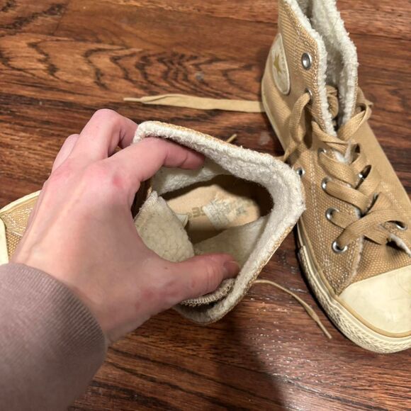 Converse Women's Tan and Brown Trainers - Picture 3 of 6